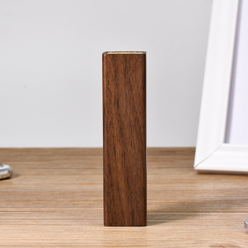 Portable Black Walnut Solid Wood Power Bank