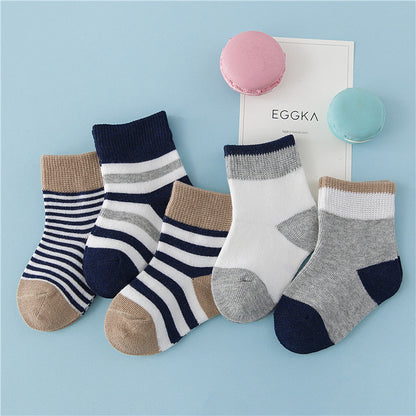 Winter cotton striped socks for children