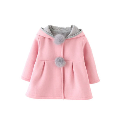 Girl's hooded coat