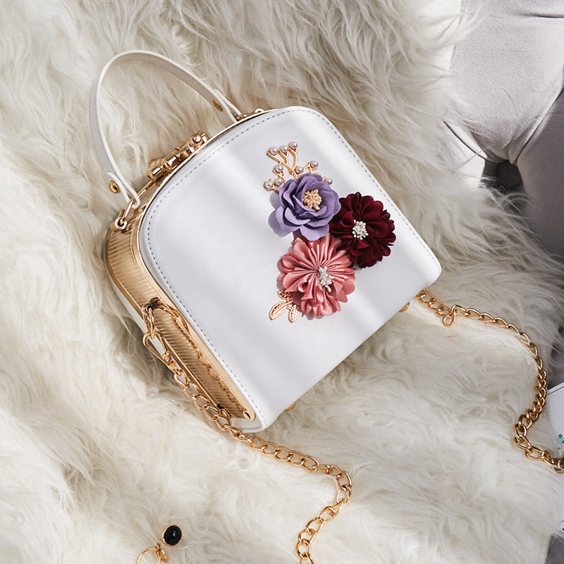 Women's handbag with embroidery bag