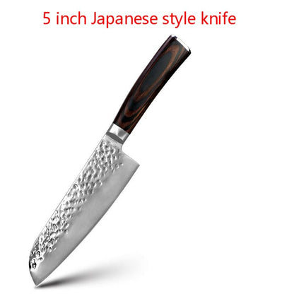 Stainless steel kitchen knives with knife set 6 pieces loose set