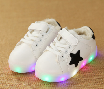 Children's Shoes Boys And Girls Colorful Light-emitting Shoes LED  Children's Shoes Skidproof