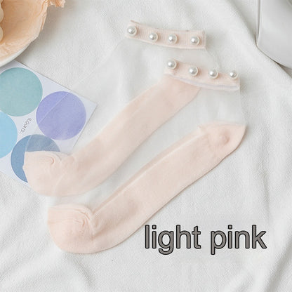 Women's Spring Summer Transparent Socks