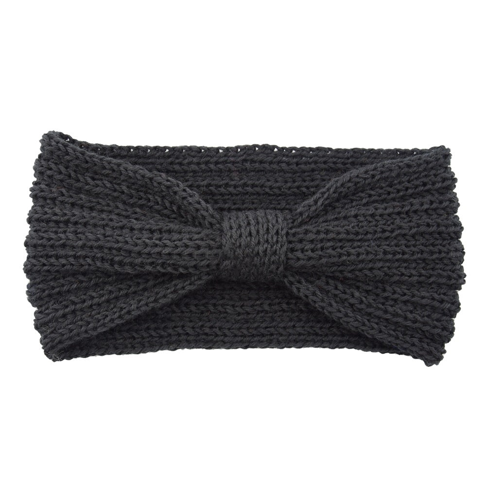 European and American flat stitch bow headband