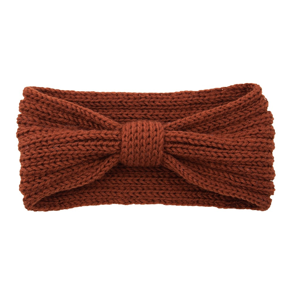 European and American flat stitch bow headband