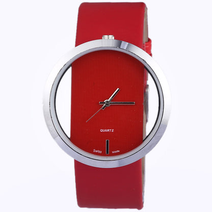 Trendy fashion ladies hollow creative quartz watch