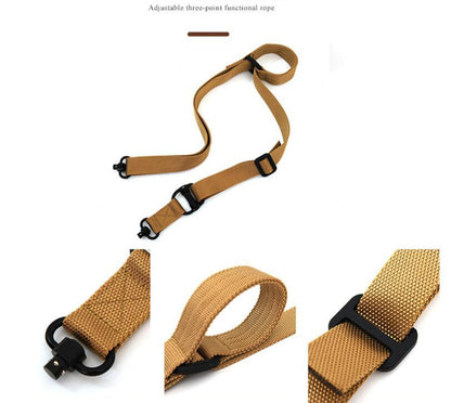 Outdoor Camping Tactical Harness QD Button Nylon Double Point