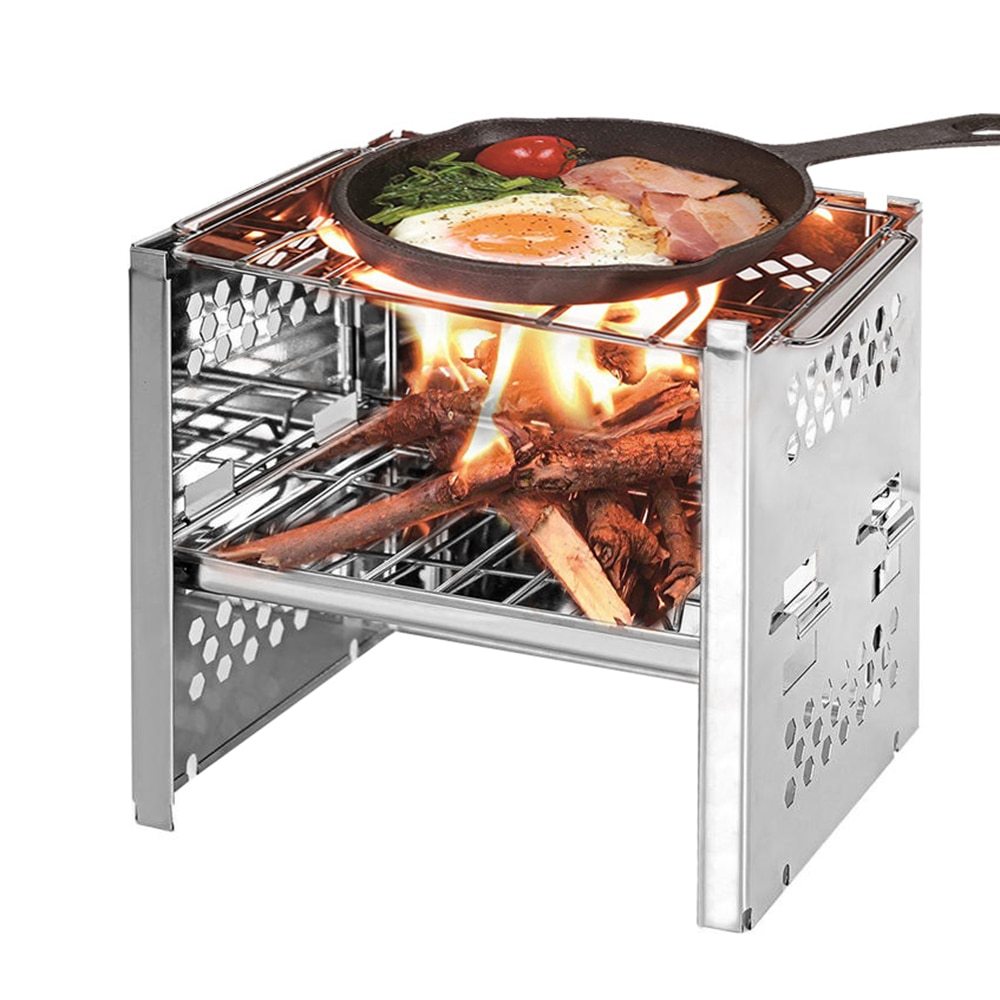 Firewood stove mini barbecue