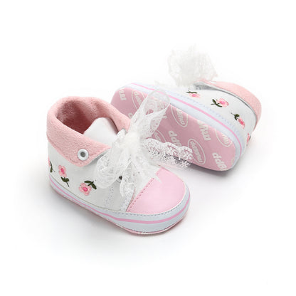 Help Embroidered Baby Princess Shoes