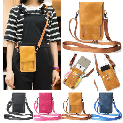 XS 876P S21 S20 Double Zip Crossbody Leather Case