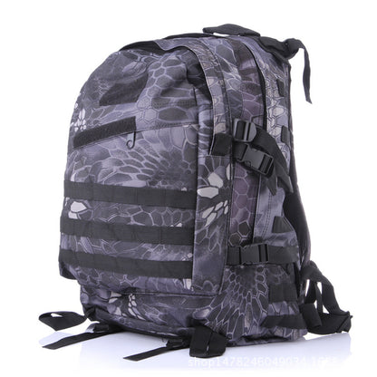 Camouflage camouflage multi function double shoulder bag waterproof Oxford cloth mountaineering bag 3D tactical movement outdoor Bag Backpack