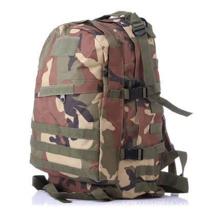 Camouflage camouflage multi function double shoulder bag waterproof Oxford cloth mountaineering bag 3D tactical movement outdoor Bag Backpack