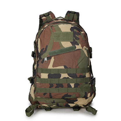 Camouflage camouflage multi function double shoulder bag waterproof Oxford cloth mountaineering bag 3D tactical movement outdoor Bag Backpack