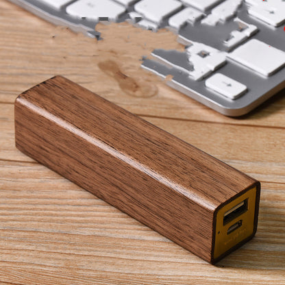 Portable Black Walnut Solid Wood Power Bank