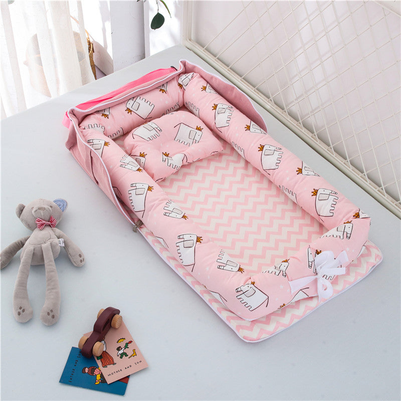 Cotton Portable Baby Crib Newborn Foldable