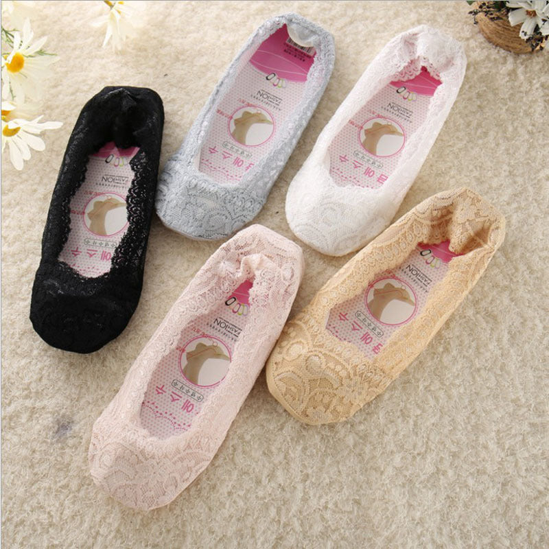 10pcs Lace boat socks