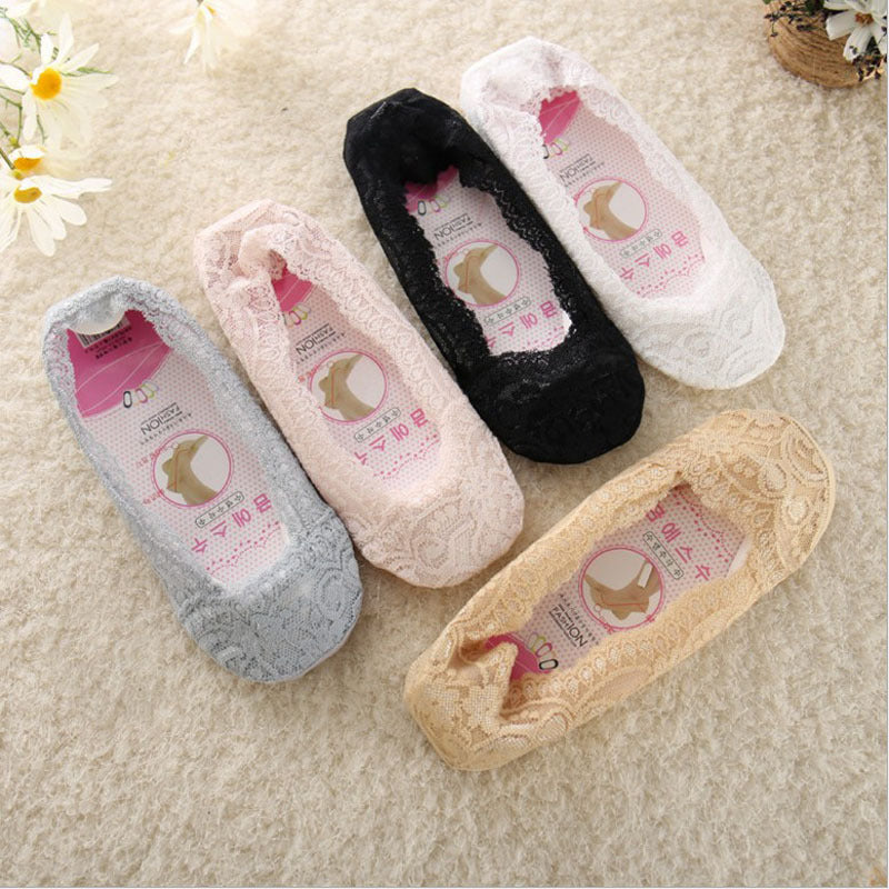 10pcs Lace boat socks