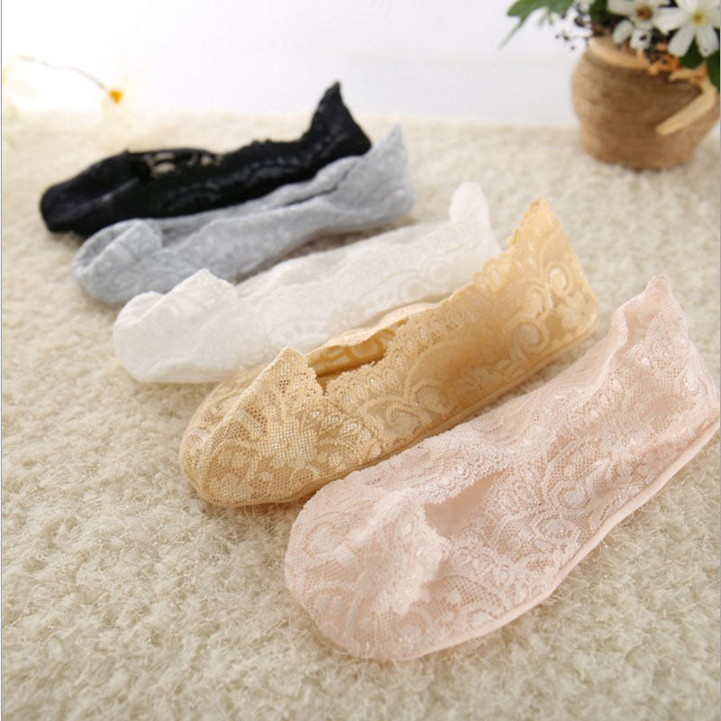 10pcs Lace boat socks