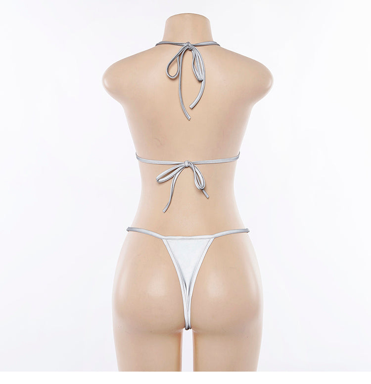 Ladies beach reflective bikini