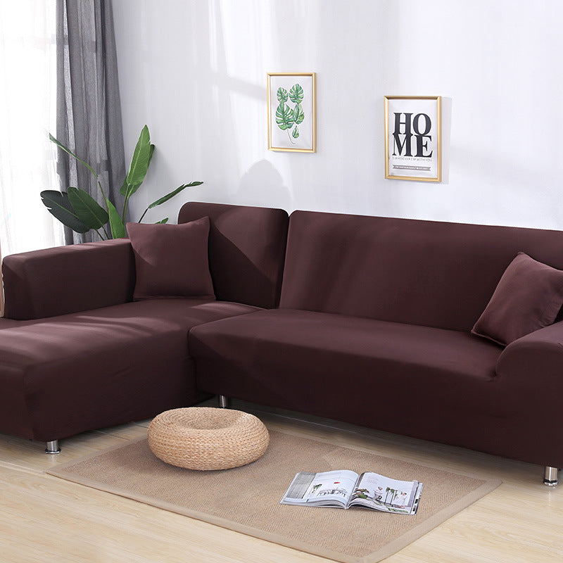 Tight Wrap Sofa Cover Elastic 2 Pieces Sofa Cover