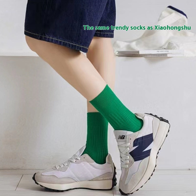 Women's Breathable Wicking Solid Color Socks