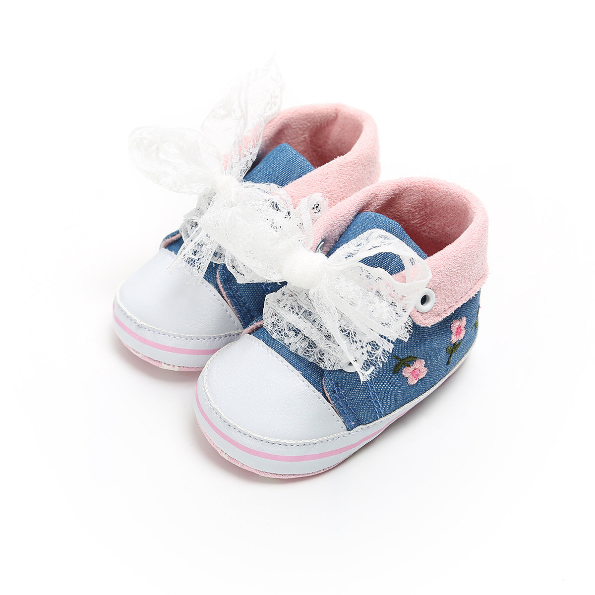 Help Embroidered Baby Princess Shoes