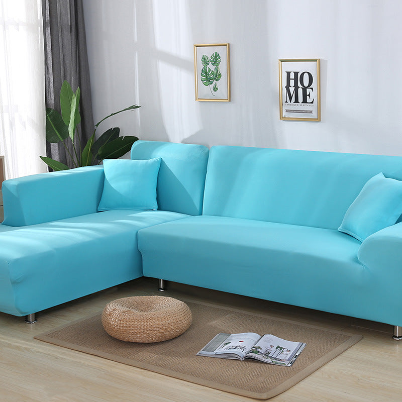 Tight Wrap Sofa Cover Elastic 2 Pieces Sofa Cover