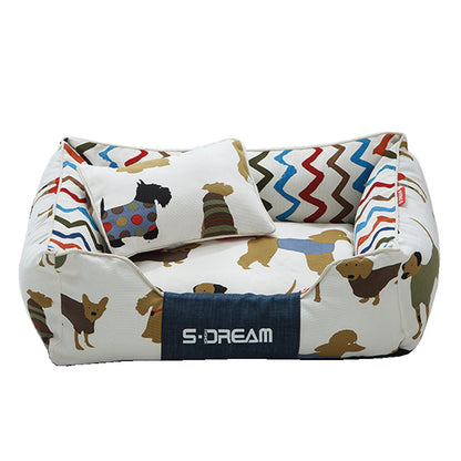 Dog Cat Bed Creativity Of Removable And Washable Large Dog Mat Pet House In Winter