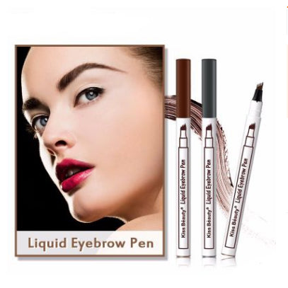 Three - or four-headed eyebrow pencils are waterproof and long-lasting