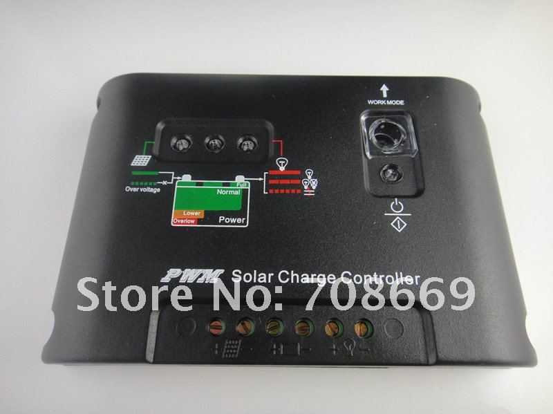 12V/24V Auto Distinguish 12V/10A/20A PWM Solar Controller for solar panel/power syst. Smart Solar Charge Controller