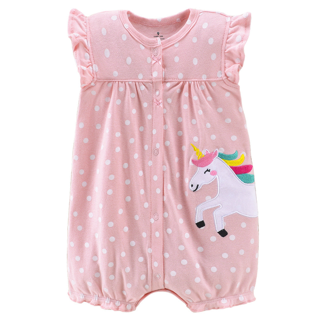 Babies And Young Children's Short-sleeved Romper