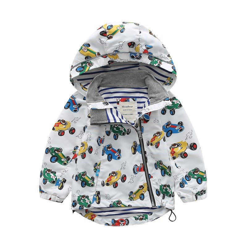 Children's hooded trench coat