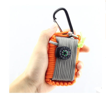 Camping bag climbing umbrella rope equipment kit hand-woven process escape emergency self-help kit outdoor supplies