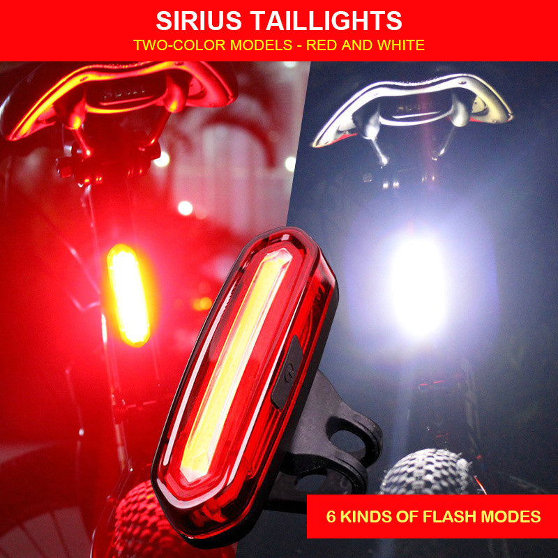 Two-color bicycle tail light