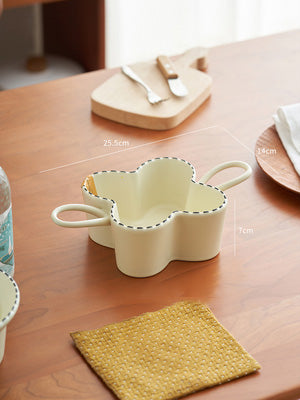 White Ceramic Bowl For Home Eating Ins Wind High Appearance Level