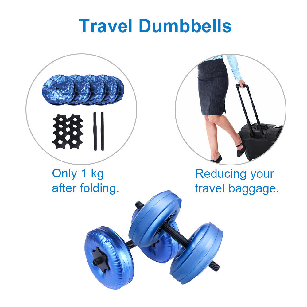 Water filled dumbbells