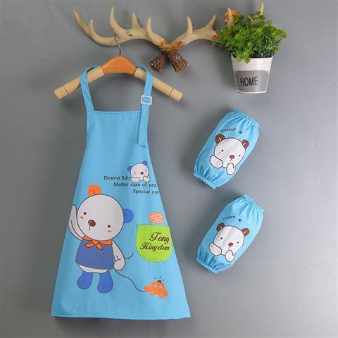 Fine Art Apron Clothing Household Kitchen Painting Waterproof Child With Sleeves