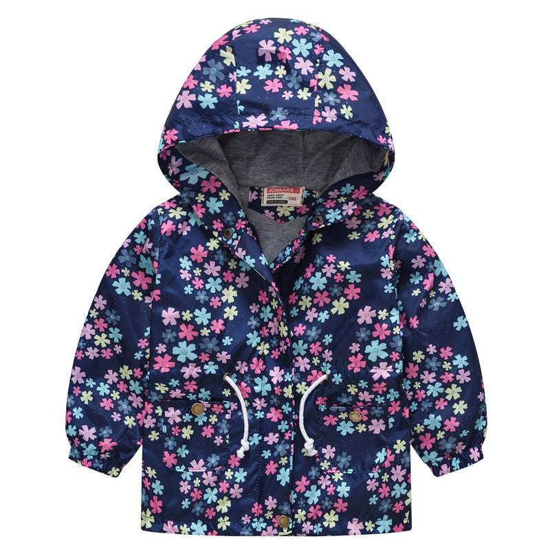 Spring And Autumn Thin Hooded Baby Cute Zipper Sweater Children's Jacket