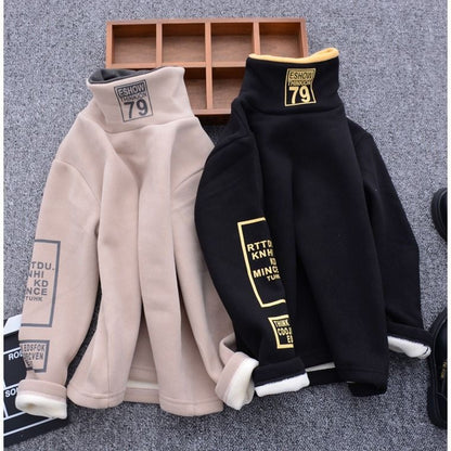 Winter Long-sleeved T-shirt Children High Neck Sweater