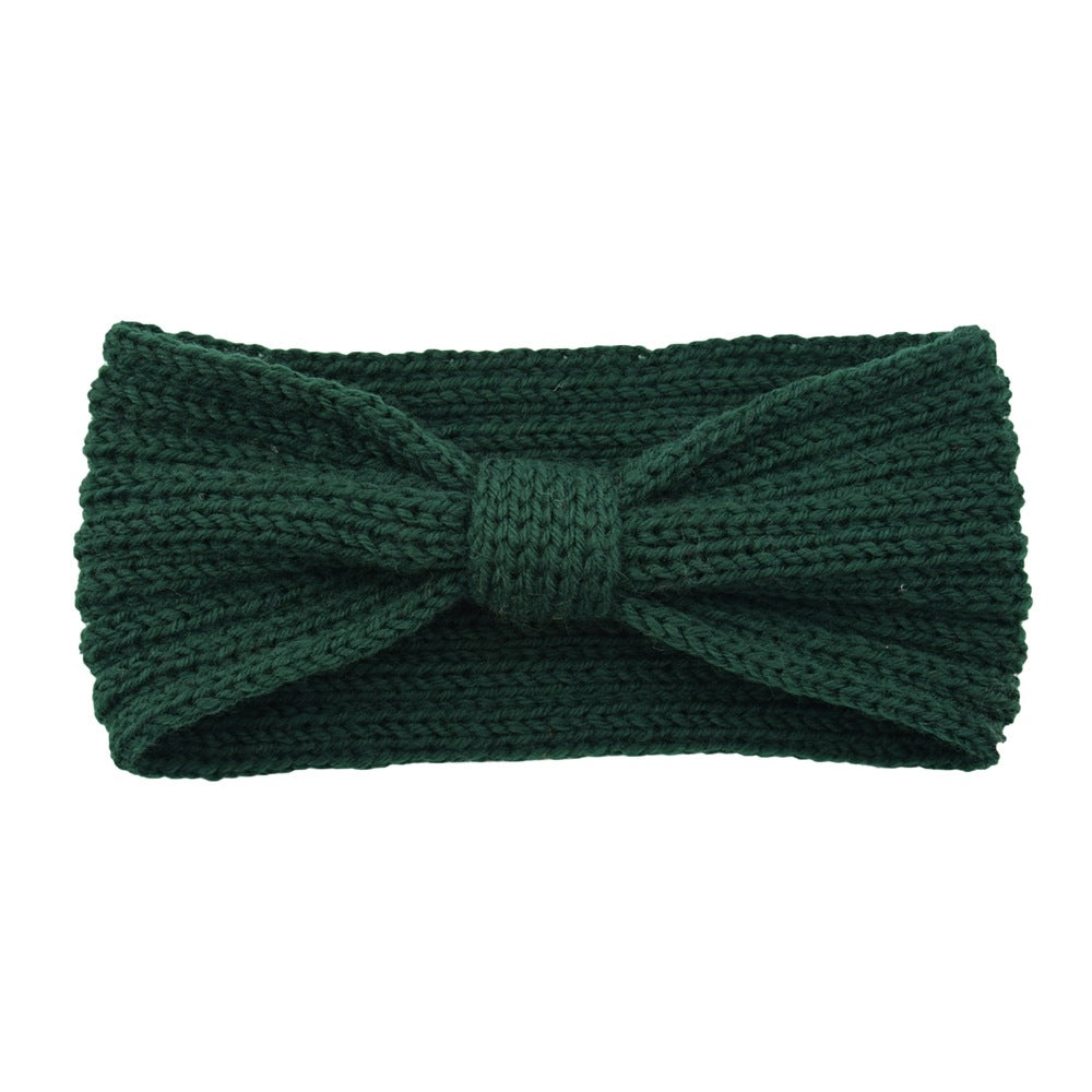 European and American flat stitch bow headband