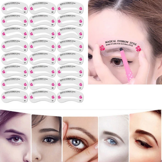 Thrush Card Threading Word Eyebrow Makeup Tools Threading Artifact Thrush Aid Card Eyebrows Mold