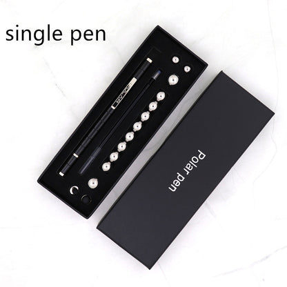 Stress Reducer Relief Toys Gift Box funny black golden kits Fidget magnetic polar pen with stylus ball pen