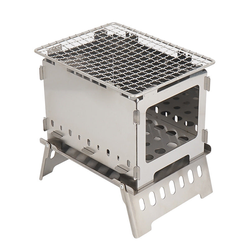 Outdoor Folding Card Stove Barbecue Rack