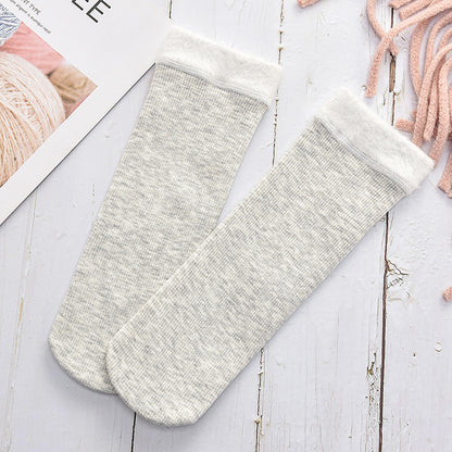 Thick candy color winter warm socks