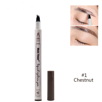 Three - or four-headed eyebrow pencils are waterproof and long-lasting