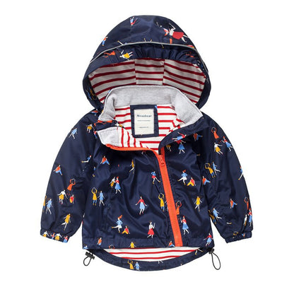 Children's hooded trench coat