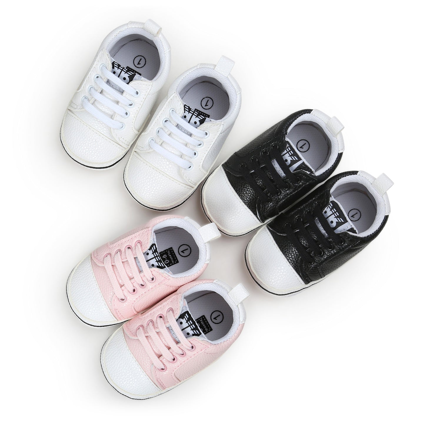 Three baby shoes shoes small baby shoes soft non slip bottom shoes 4682