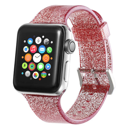 Smart watch strap silicone glitter strap