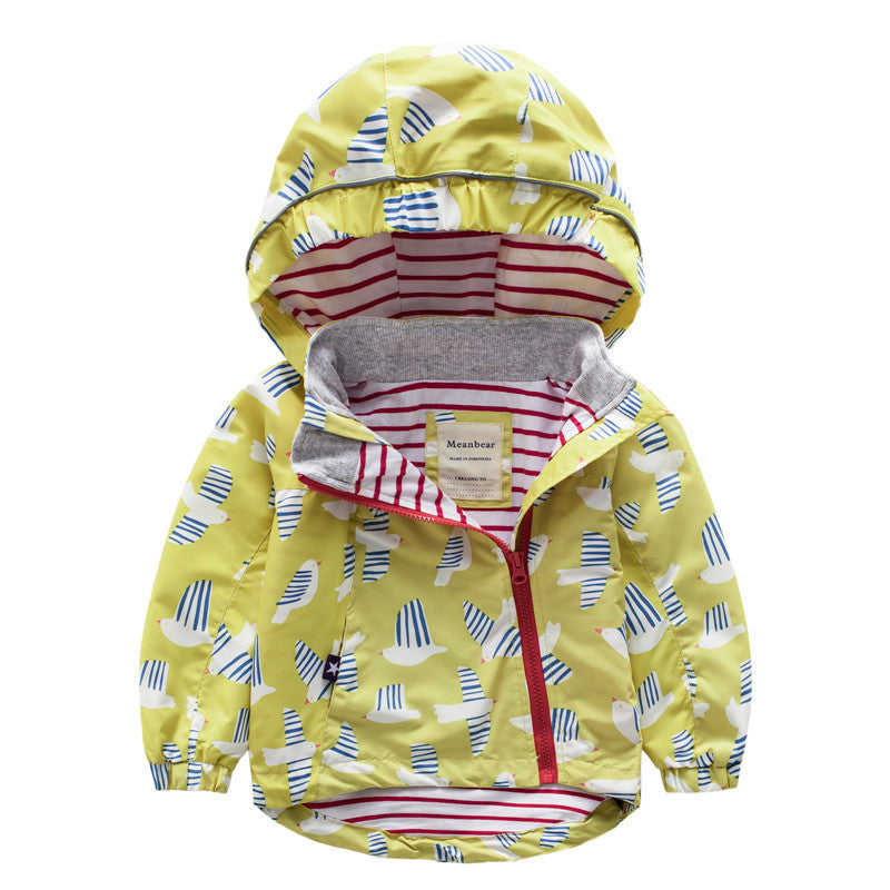 Children's hooded trench coat