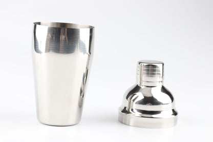 Stainless Steel Cocktail Shaker  with Wooden Stand for Home Bar Party